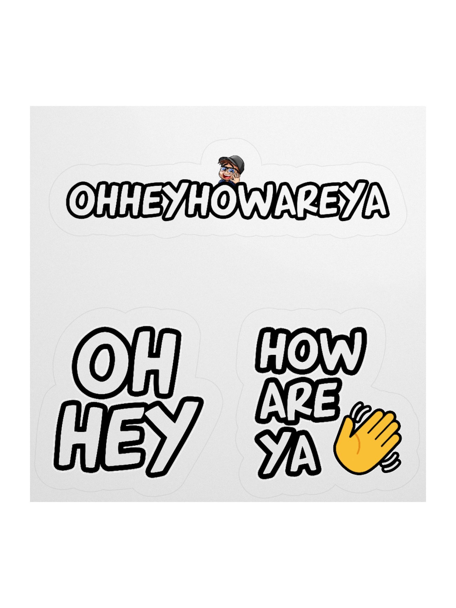 OHHEYHOWAREYA Stickers product image (1)