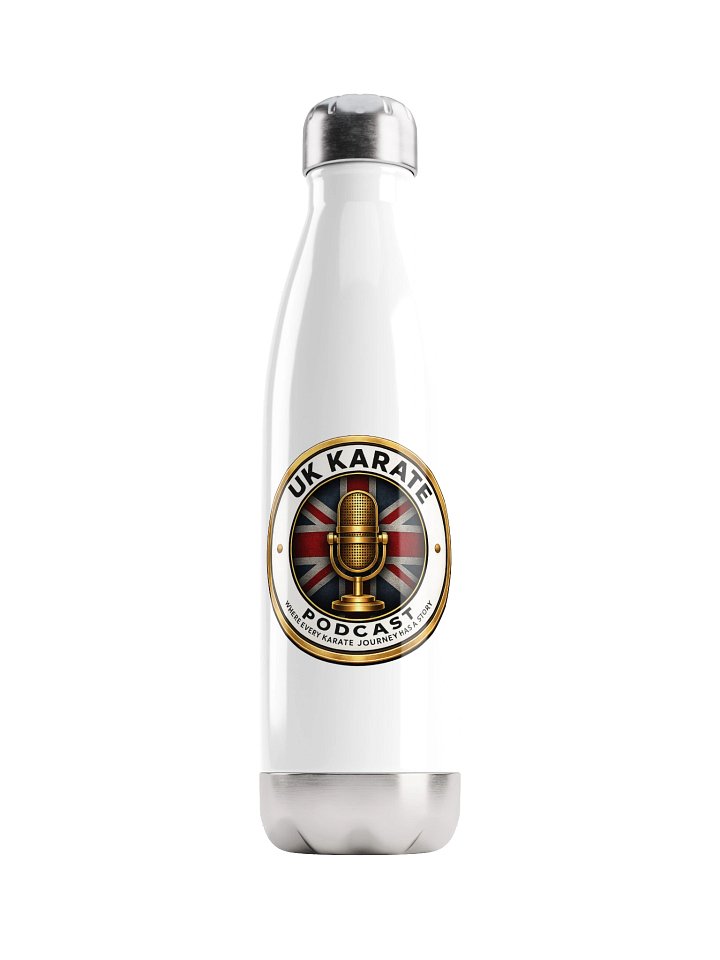 Vintage Logo Stainless Steel Water Bottle – UK Karate Podcast product image (1)