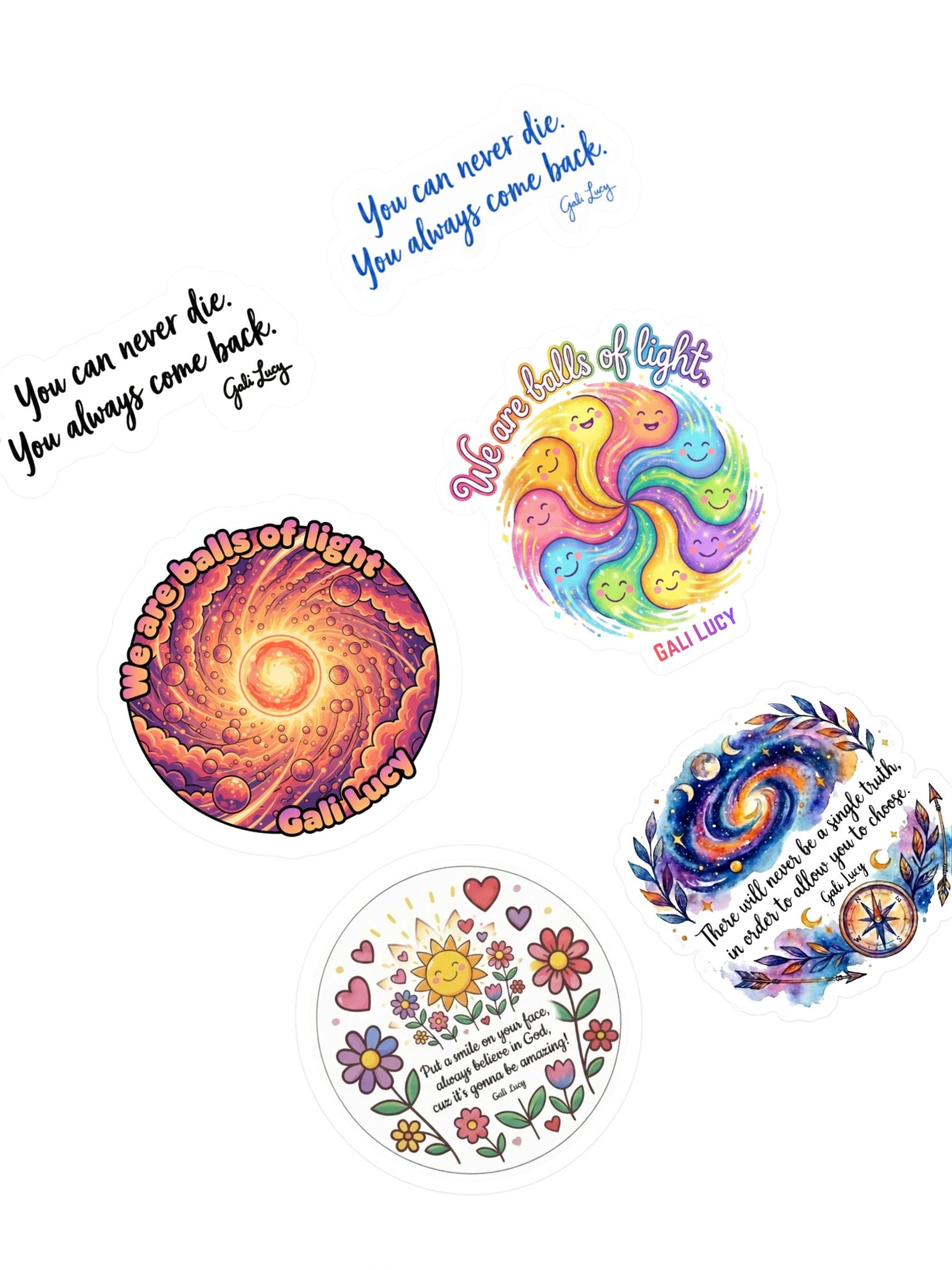 Set of 6 Stickers - Style 3 product image (3)