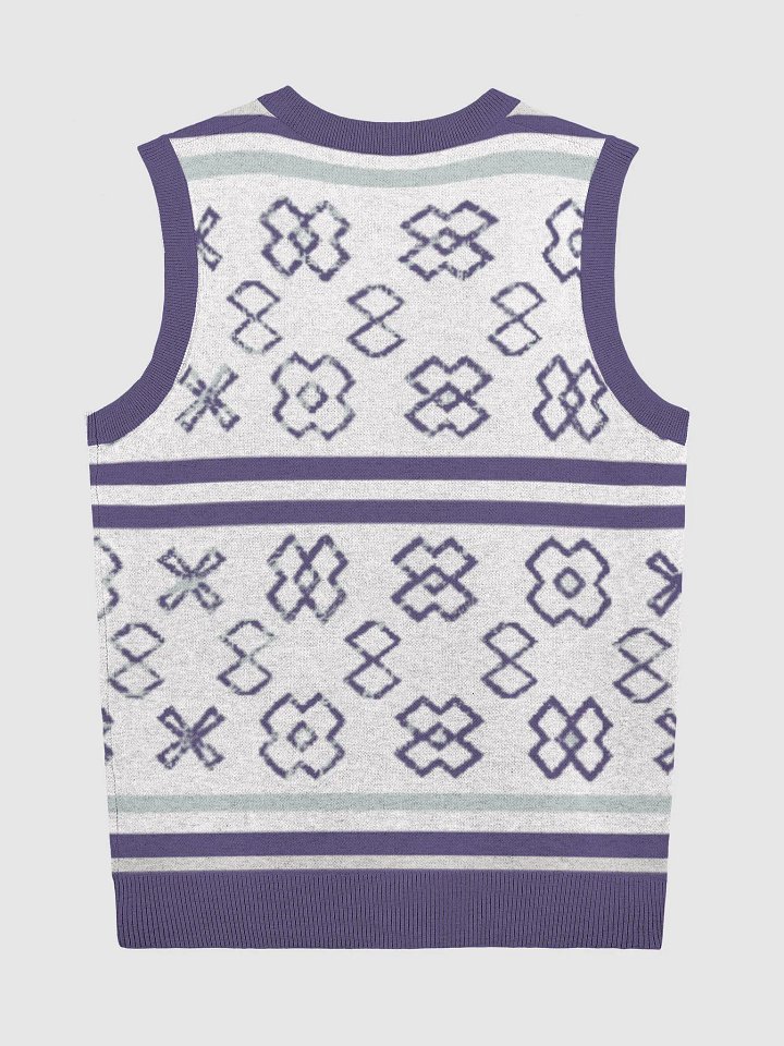 XL Geometric Knit V-Neck Vest product image (9)