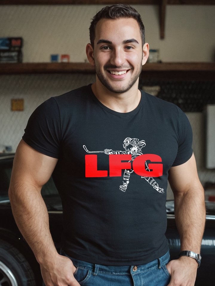 Funny Hockey T-Shirt – LFG Hockey – Beer League Hockey Shirt for Men – Gift for Hockey Players & Fans product image (2)