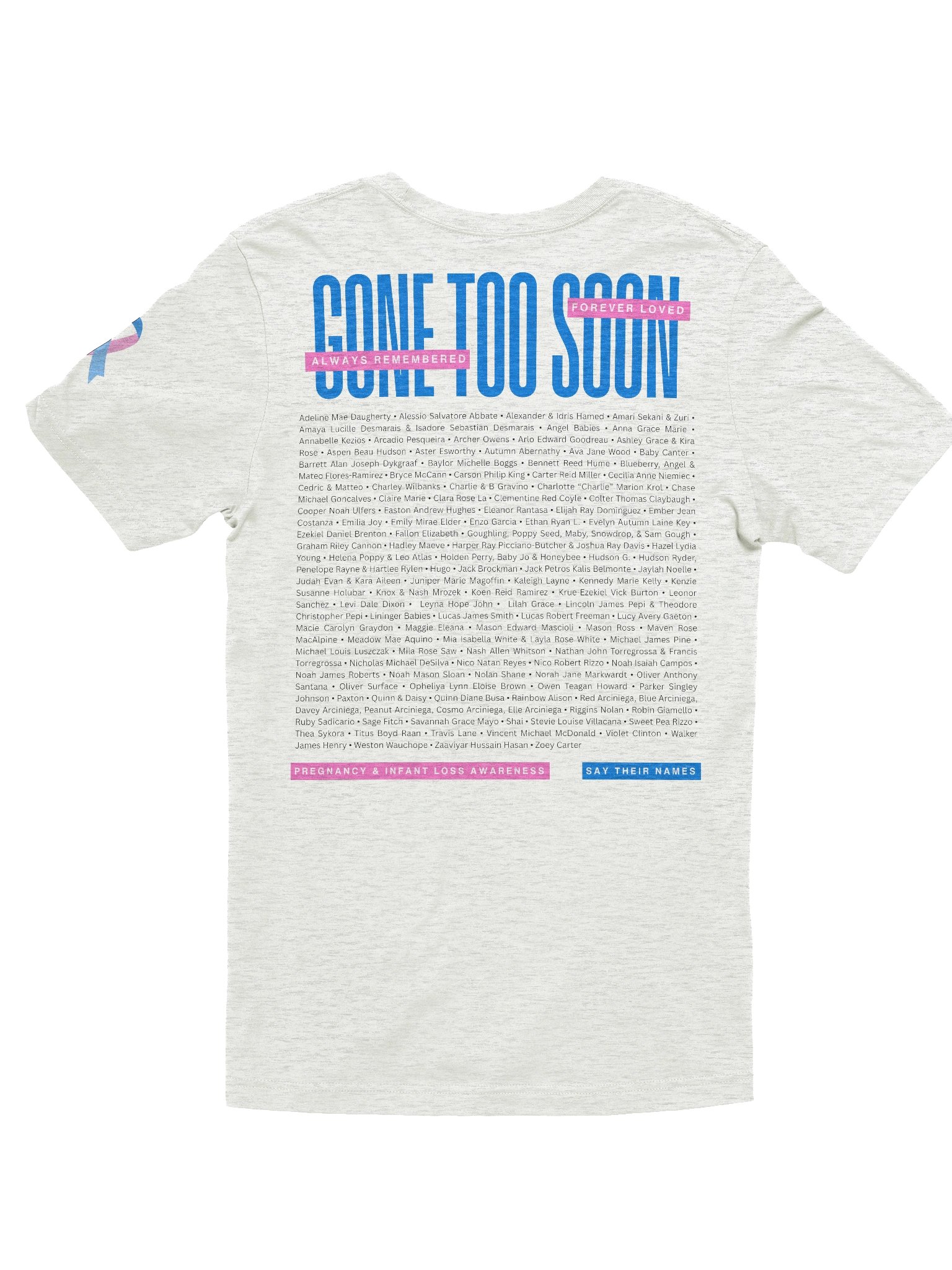 'Gone Too Soon' 2026 Memorial Shirt (soft, light) product image (3)
