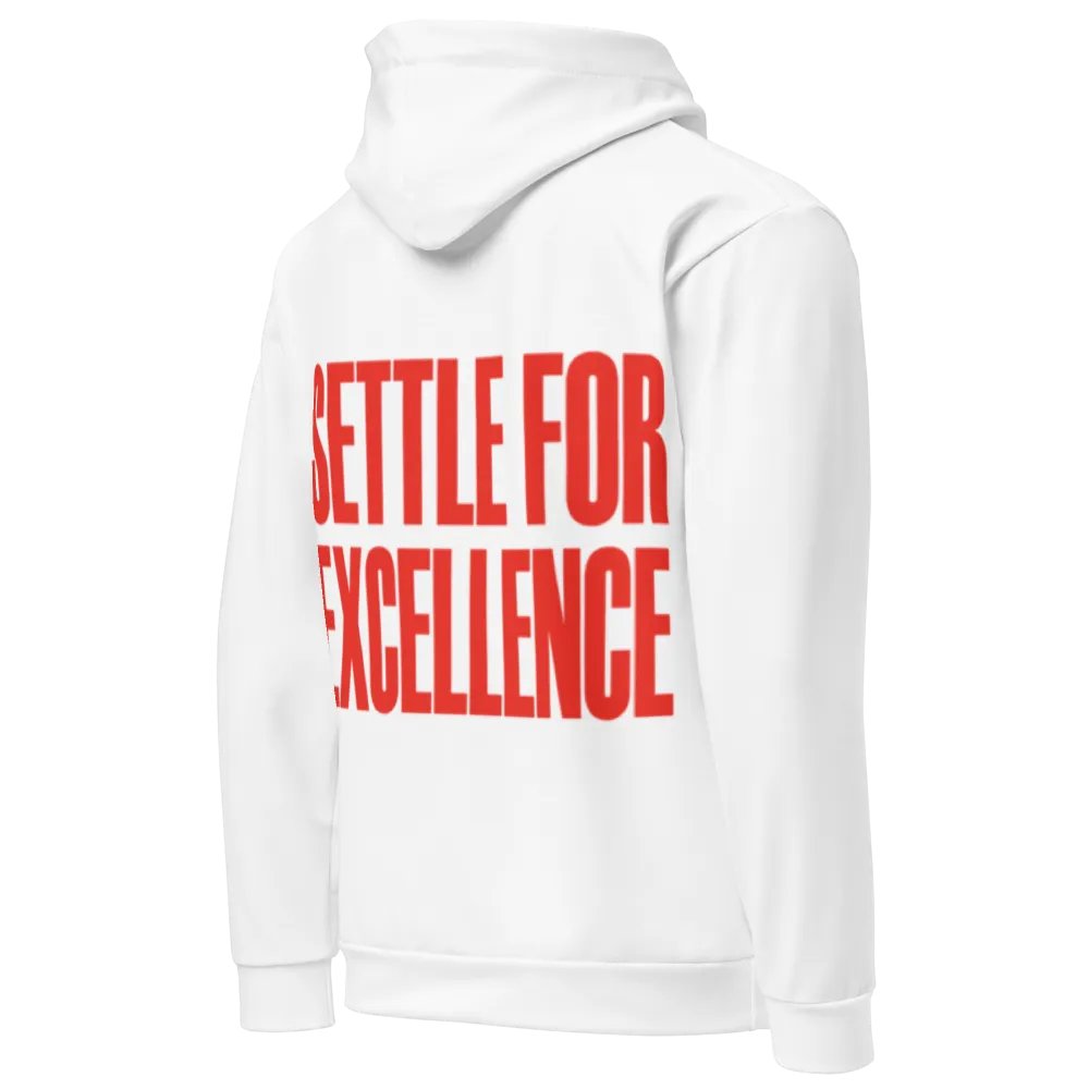 Manchester United - Settle For Excellence - WHITE - Unisex Hoodie product image (3)