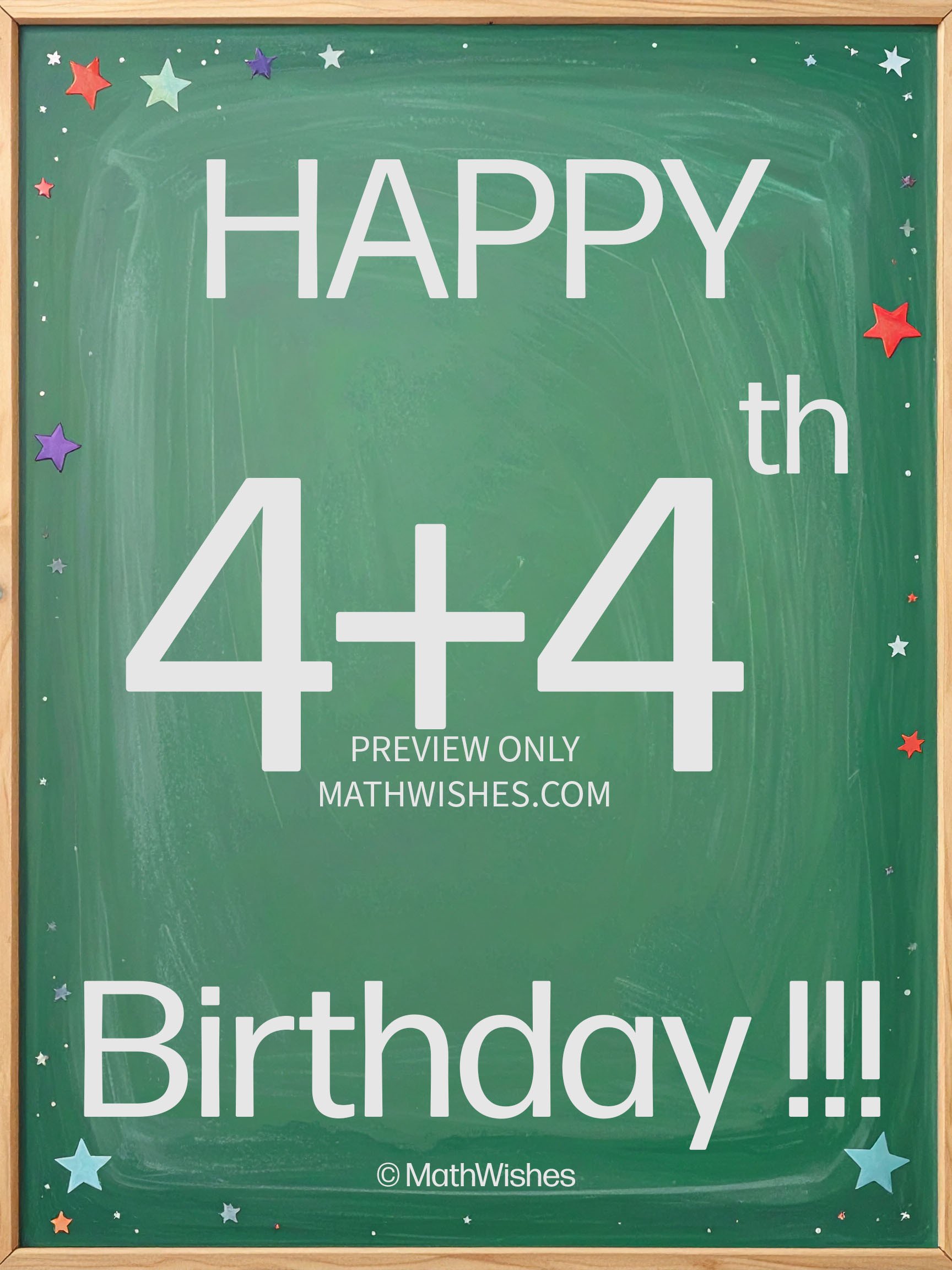 8th Birthday Card - Math product image (1)