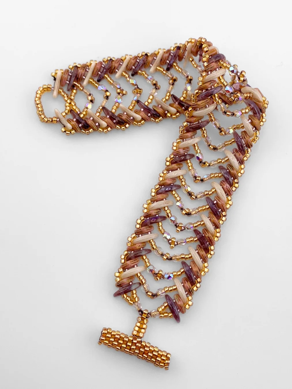 Mata Hari Beaded Crescent Bracelet - Gold product image (3)