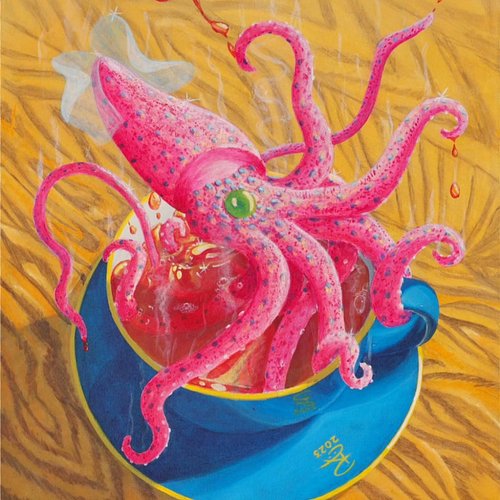 Acrylic on Canvas 
Strawberry Tea #acrylic #artist #artcollector #artistsofinstagram