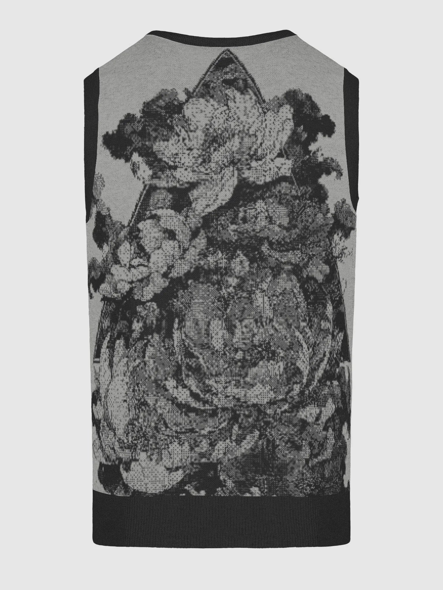 Floral Bliss Knitted V-Neck Vest product image (17)