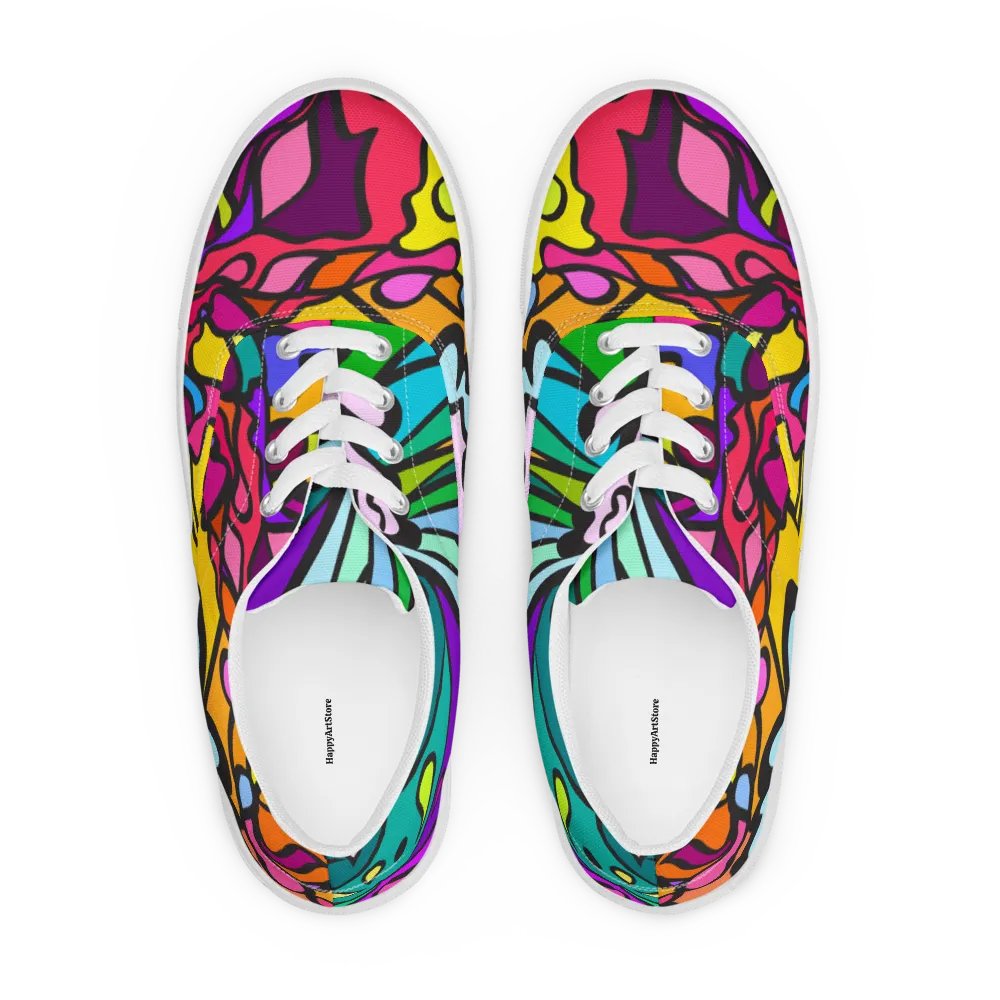 Swirls of Nature Men's Canvas Shoes - Wave at Sunset product image (1)