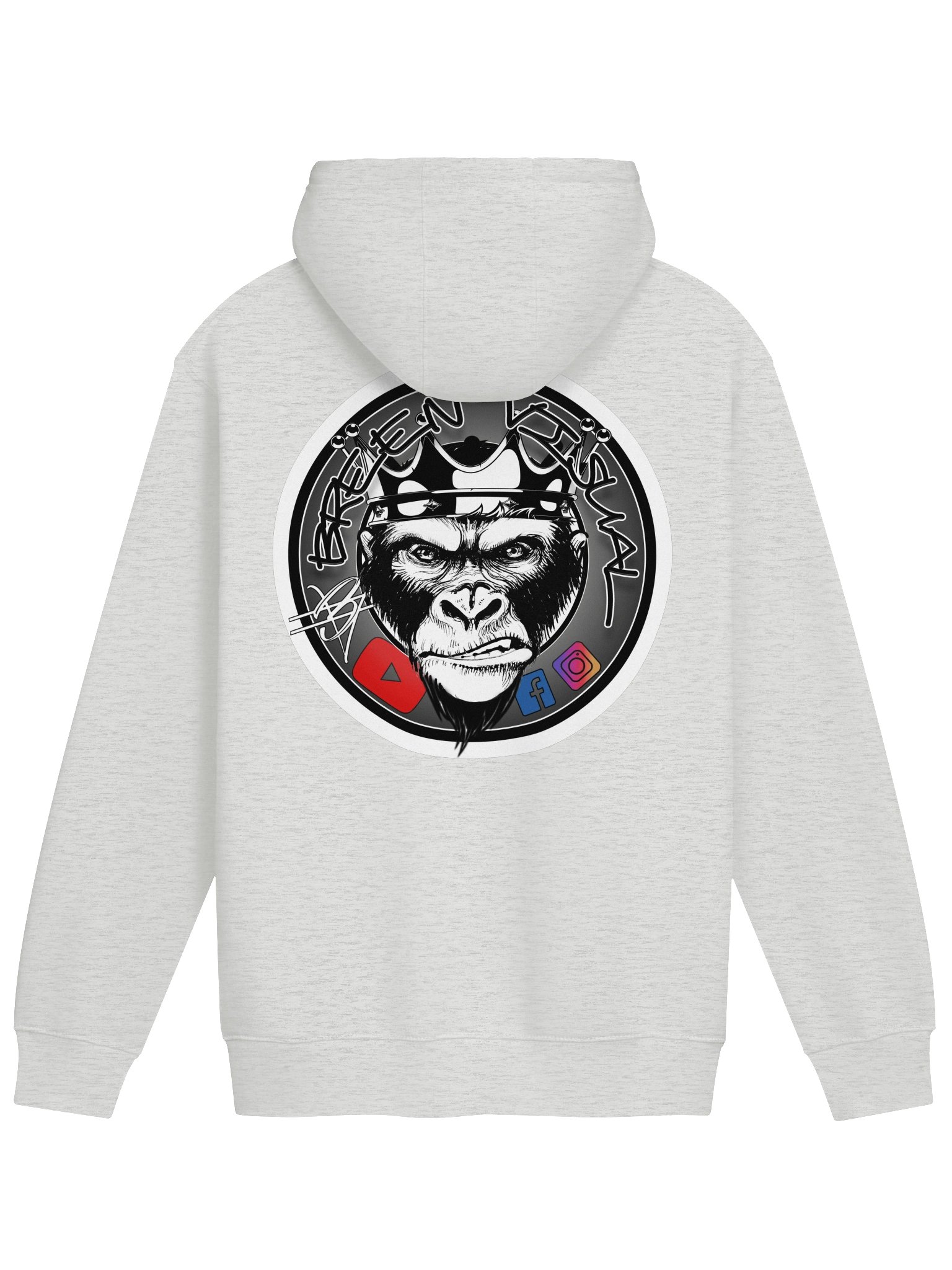 BreenVisual Signature Gorilla Hoodie [black front] product image (2)