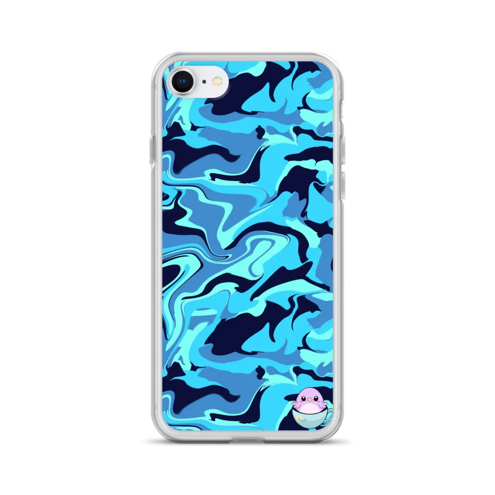 Camo Blue Waves | iPhone Basic Case product image (1)