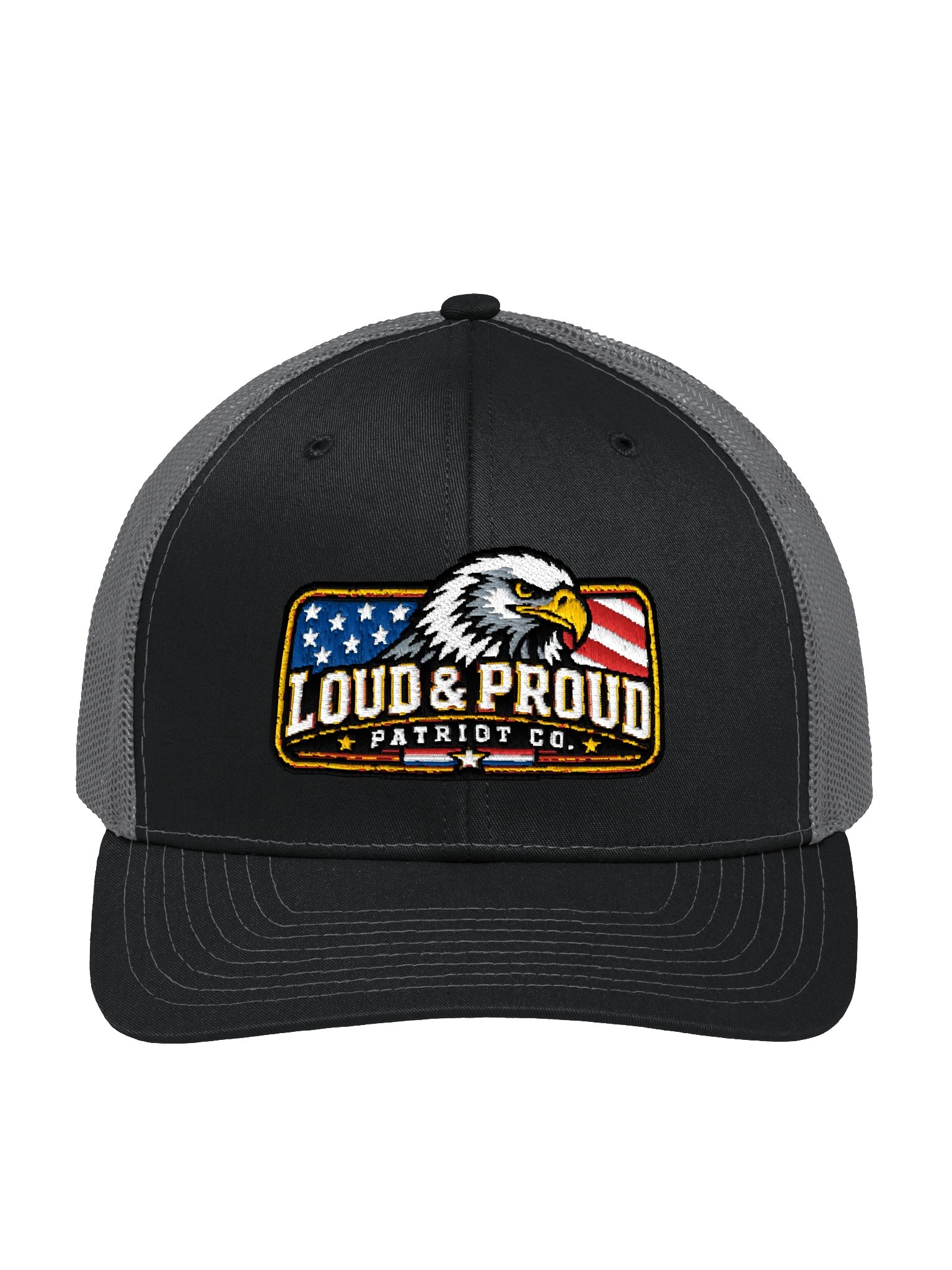 Loud & Proud Patriot Co. – American Grit Embroidered Richardson 112 Trucker Hat product image (1)