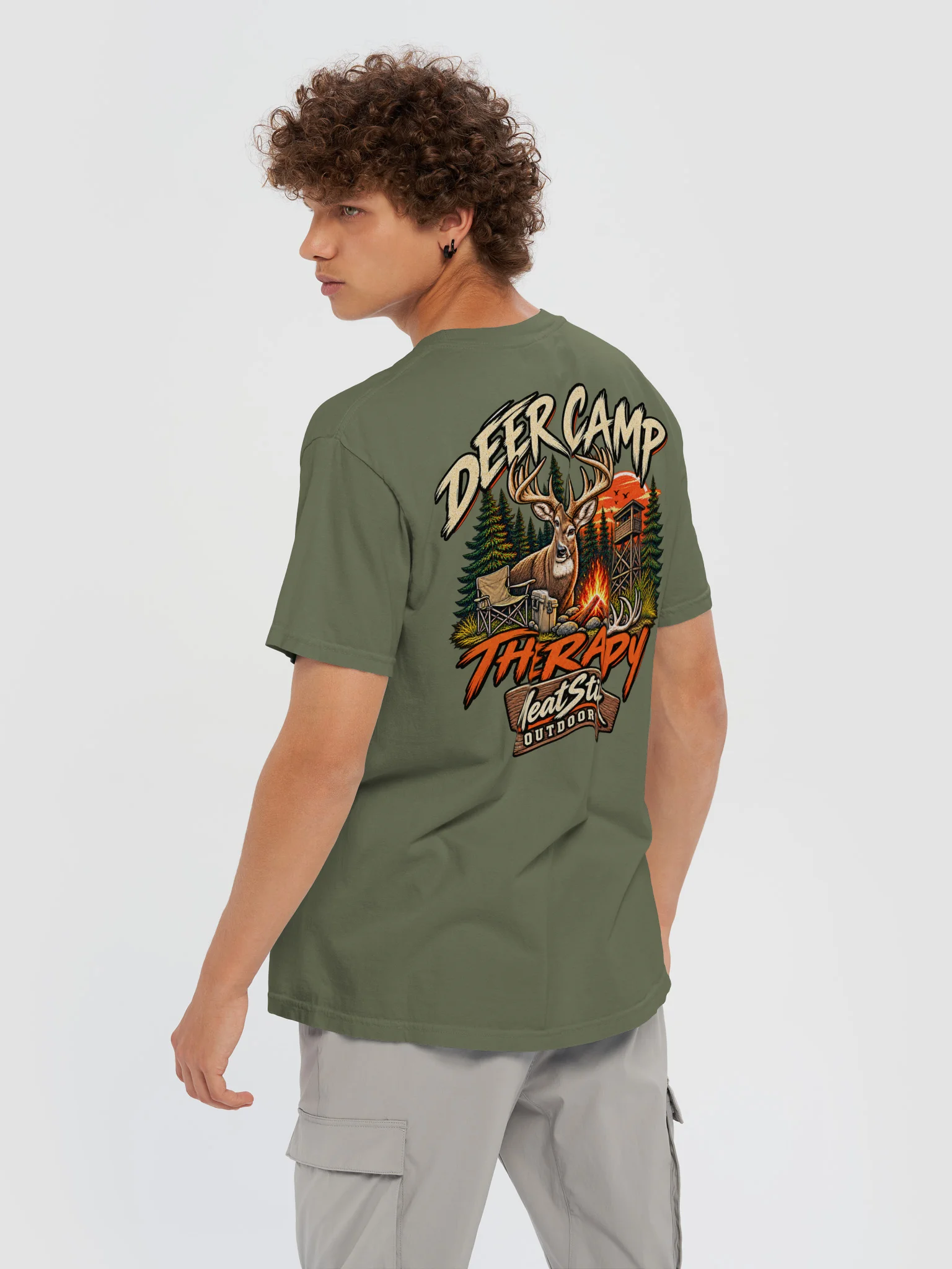 Deer Cam Therapy Comfort Colors Tee product image (10)