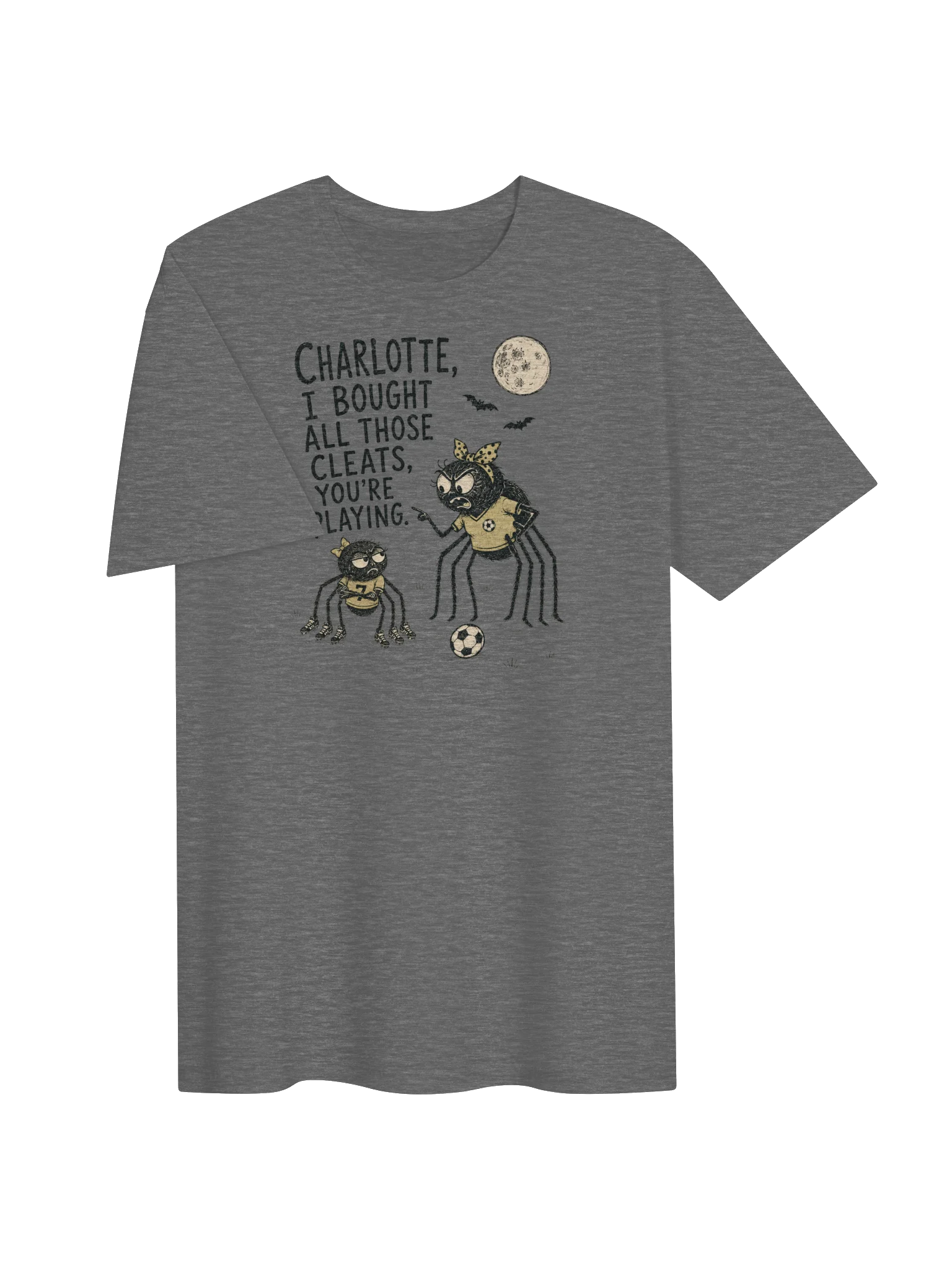 Charlotte, I Bought the Cleats - Spooky Spider Soccer Tee product image (3)