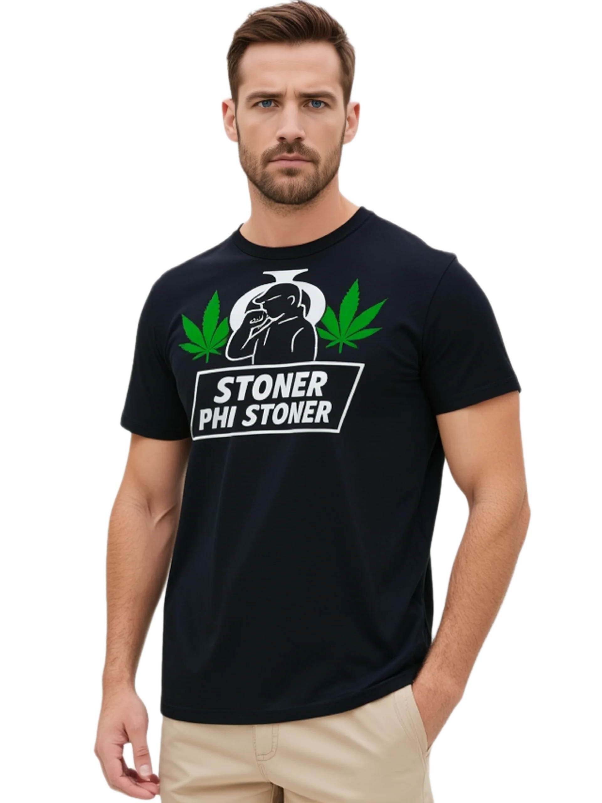 Stoner Phi Stoner Graphic Tee – Minimal Streetwear Logo Shirt | Urban Fashion Essential product image (71)