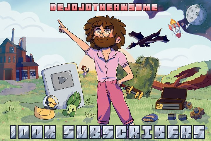Limited 100K Subscriber Poster - Signed product image (1)