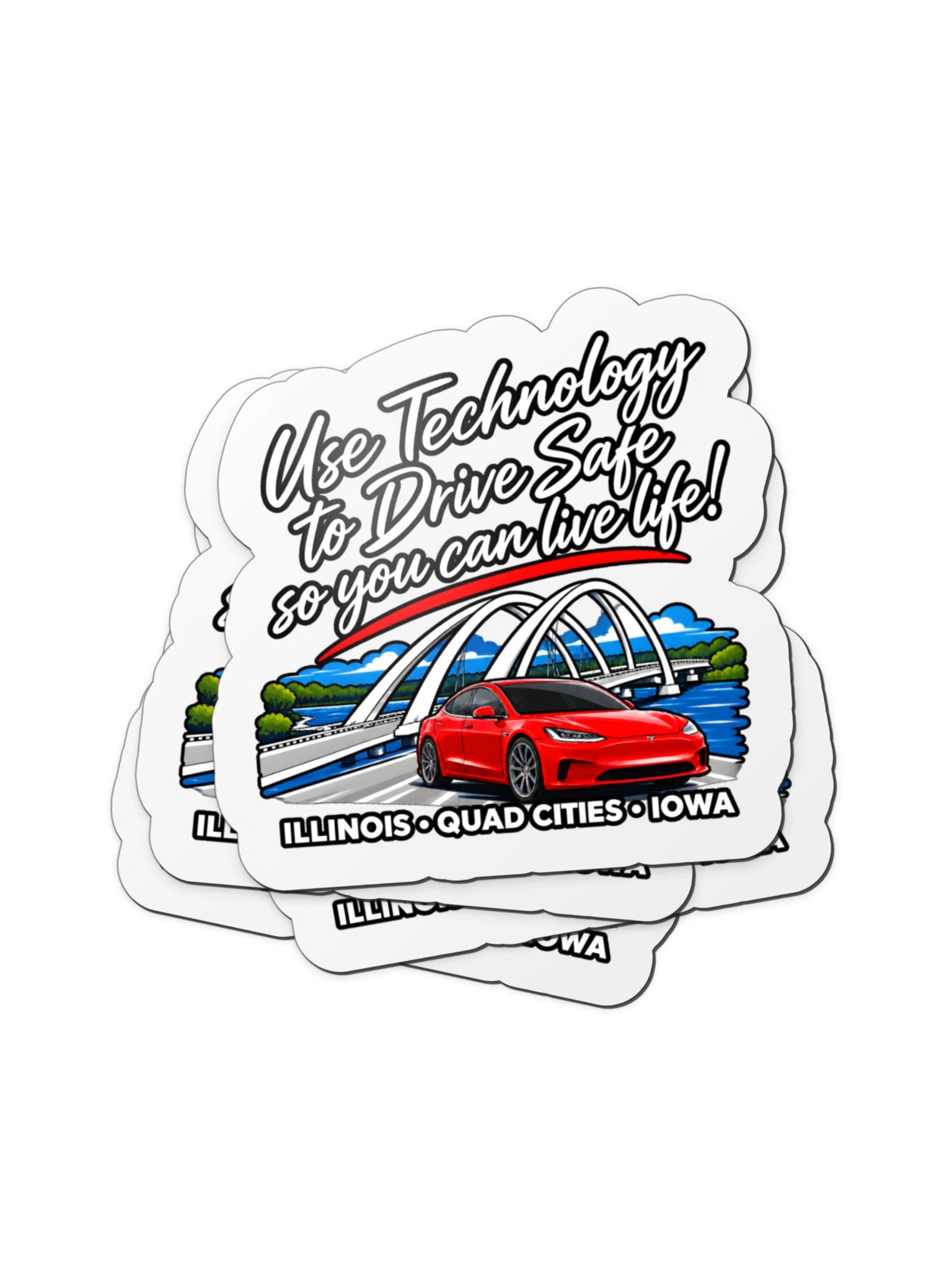 QC Tesla Guy Tag Line Magnets product image (2)