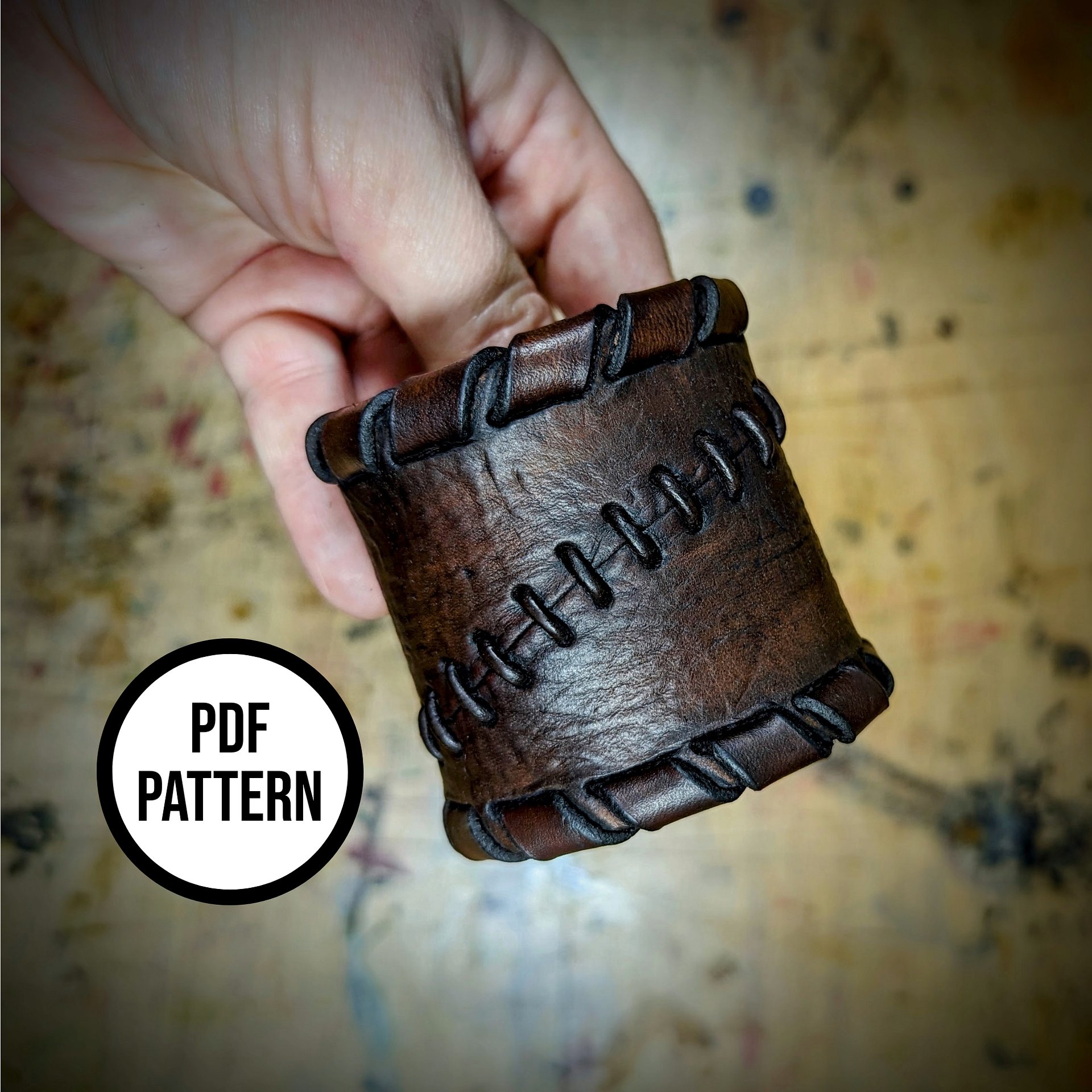Floki Leather Cuff - Everyday Cosplay PDF Pattern for Leatherwork product image (2)