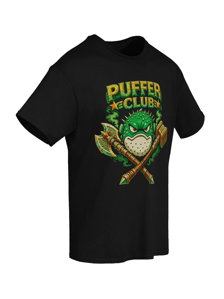 Puffer Club Shirt – Green Fantasy Wrestling Graphic T-Shirt product image (2)