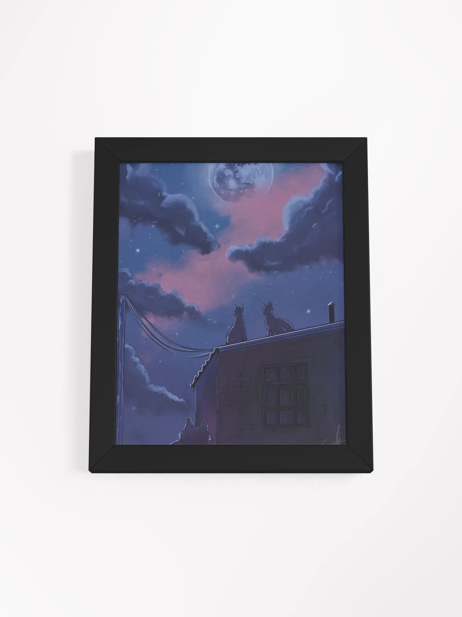 Alley Cats (Framed High-Quality Matte Poster) product image (1)