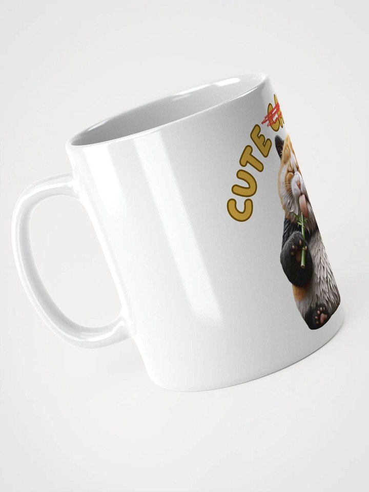 'Cute Not Cat But Panda' White Glossy Mug🐱🐼😄 product image (2)