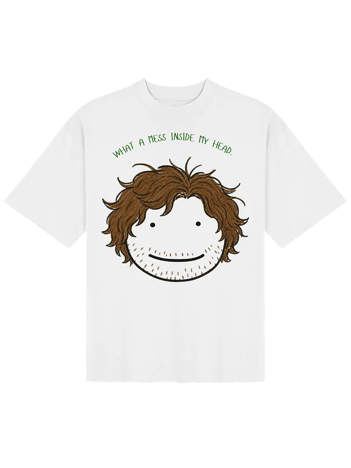 WHAT A MESS INSIDE MY HEAD. OVRSIZED TEE. product image (1)