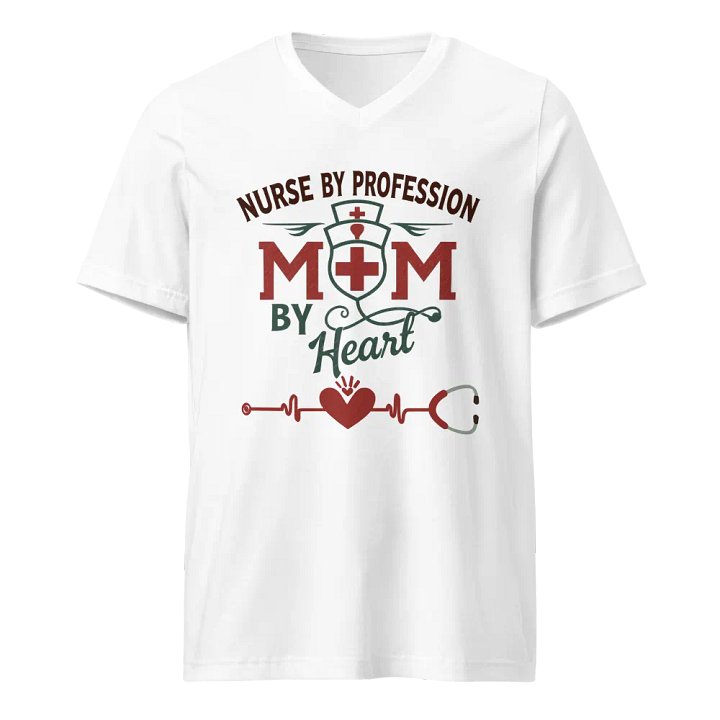 Heartfelt Nurse Mom V-Neck Tee product image (1)