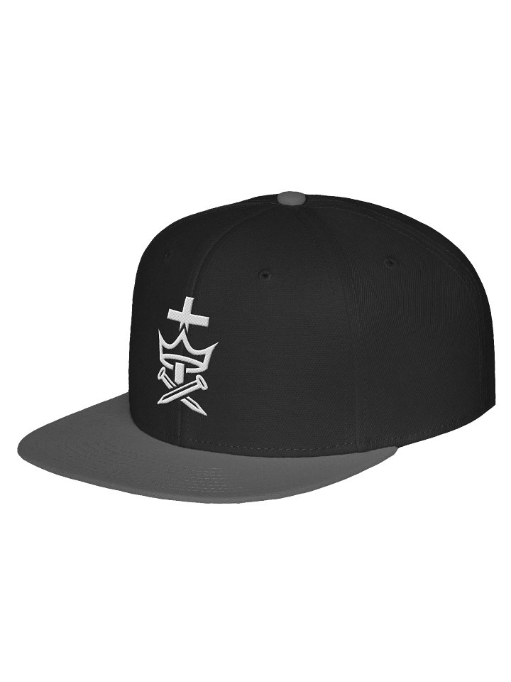 Cross, Crown, and Nails Christian Icon – Snap Back “Be Faithful Until Death” (Revelation 2:10) product image (2)