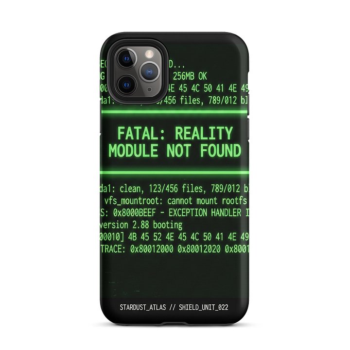 OBJECT 022: SYSTEM_SHIELD // KERNEL_PANIC - iPhone Tough Case product image (2)