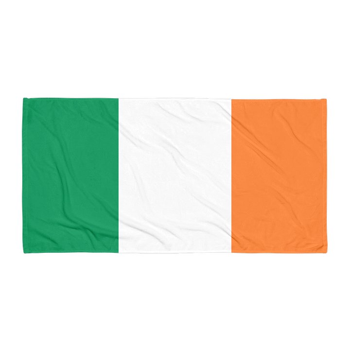 "Ireland" Tricolor Beach Towel product image (1)