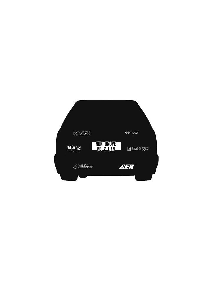 Mom drove me 2 LAN Mouse Pad product image (1)