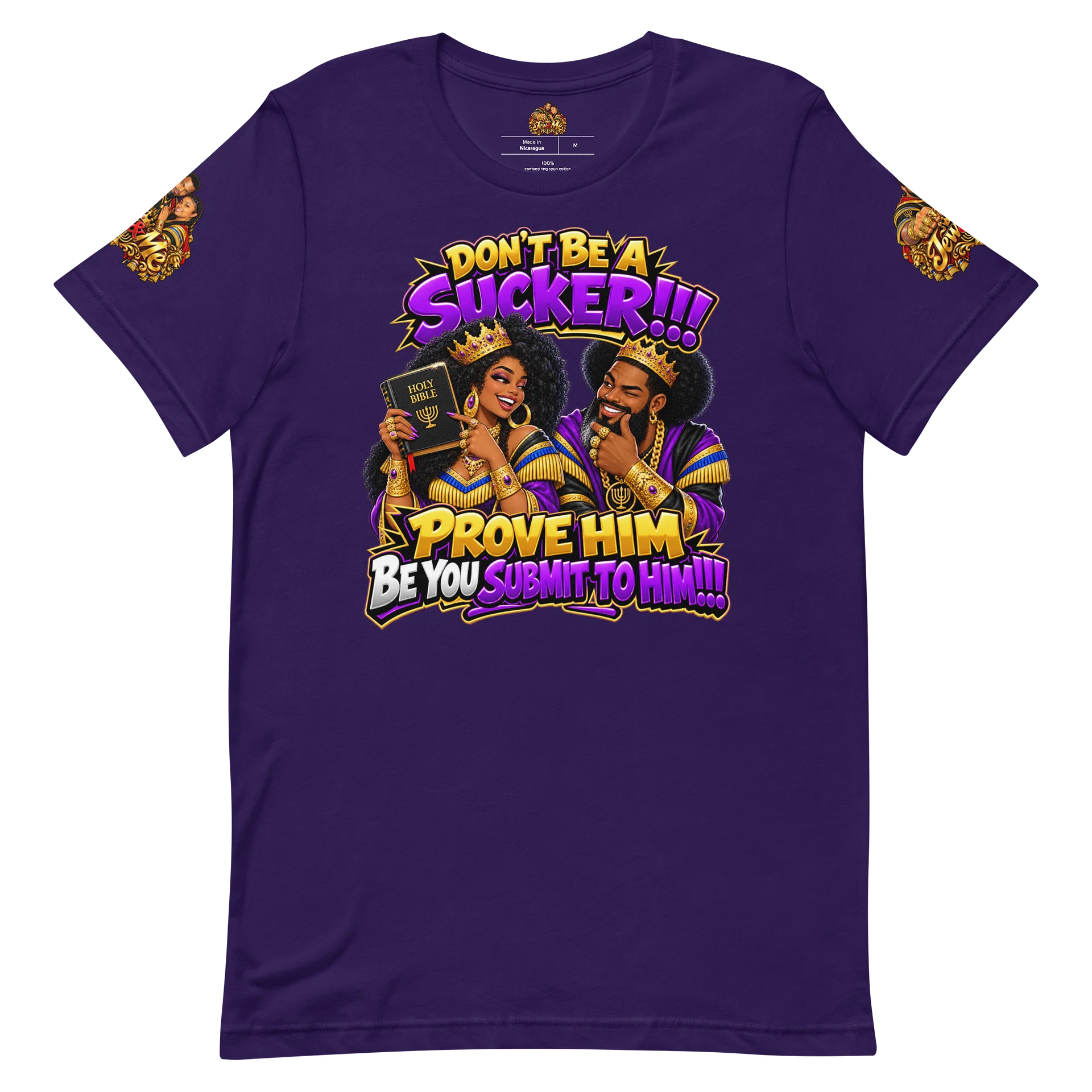 Don’t Be a Sucker! Bible Tee Purple product image (1)