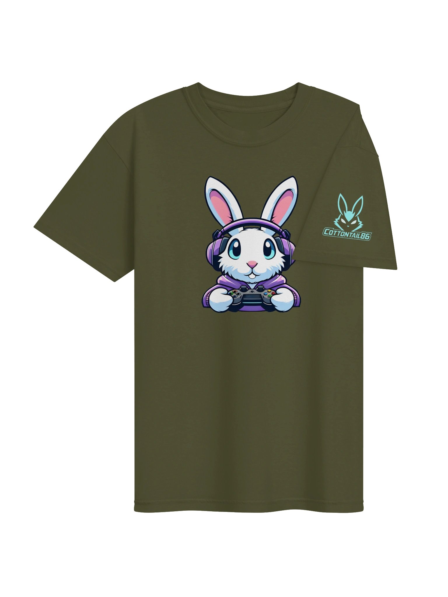 Purple Gaming Bunny Tee product image (92)