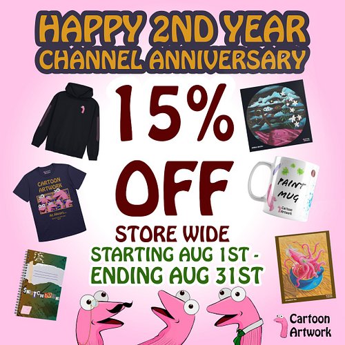Happy 2nd Birthday to my youtube channel!!! Check out my merch and prints on my website, link is in the bio. Sale ends on the...