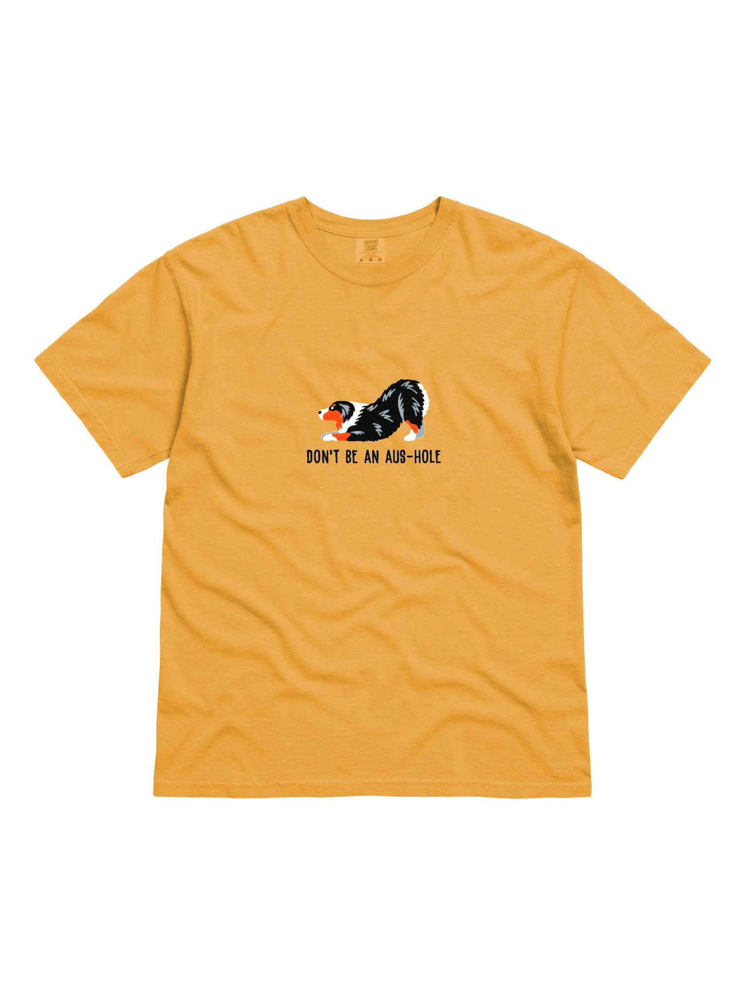 Don't Be an Aus-Hole T-Shirt(Embroidered) of an Australian Shepherd(Tricolor) product image (4)