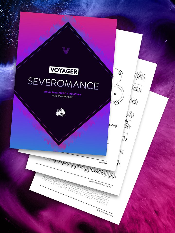 Voyager – SEVEROMANCE Drum Transcription product image (1)