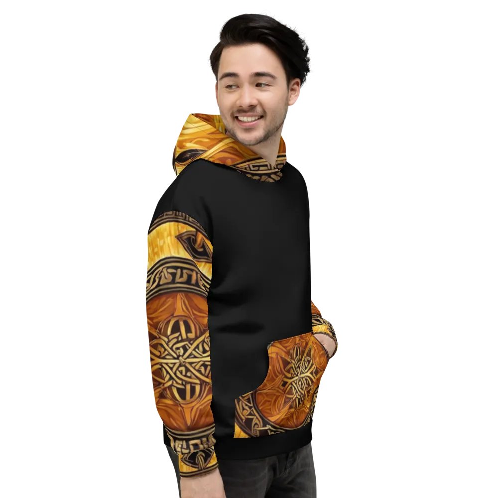 Black & Gold Symbology Hoodie product image (7)