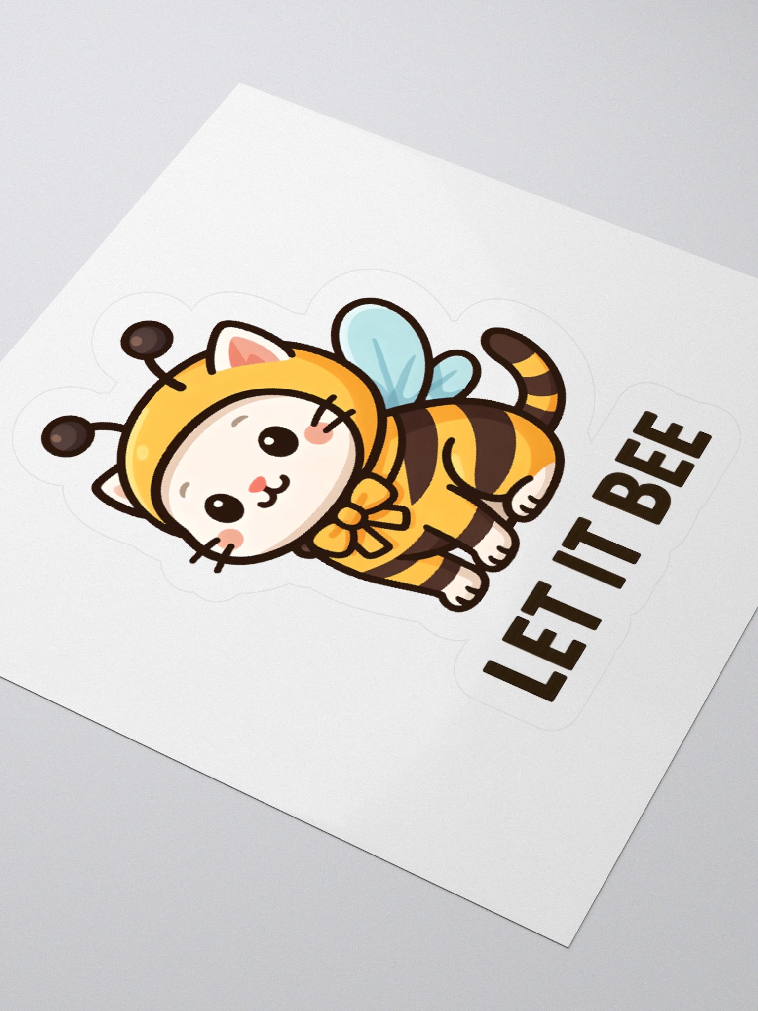 Let It Bee Cat Sticker product image (7)