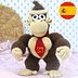 Patrón de Amigurumi de Donkey Kong de la serie Mario Bros (Descarga Digital)