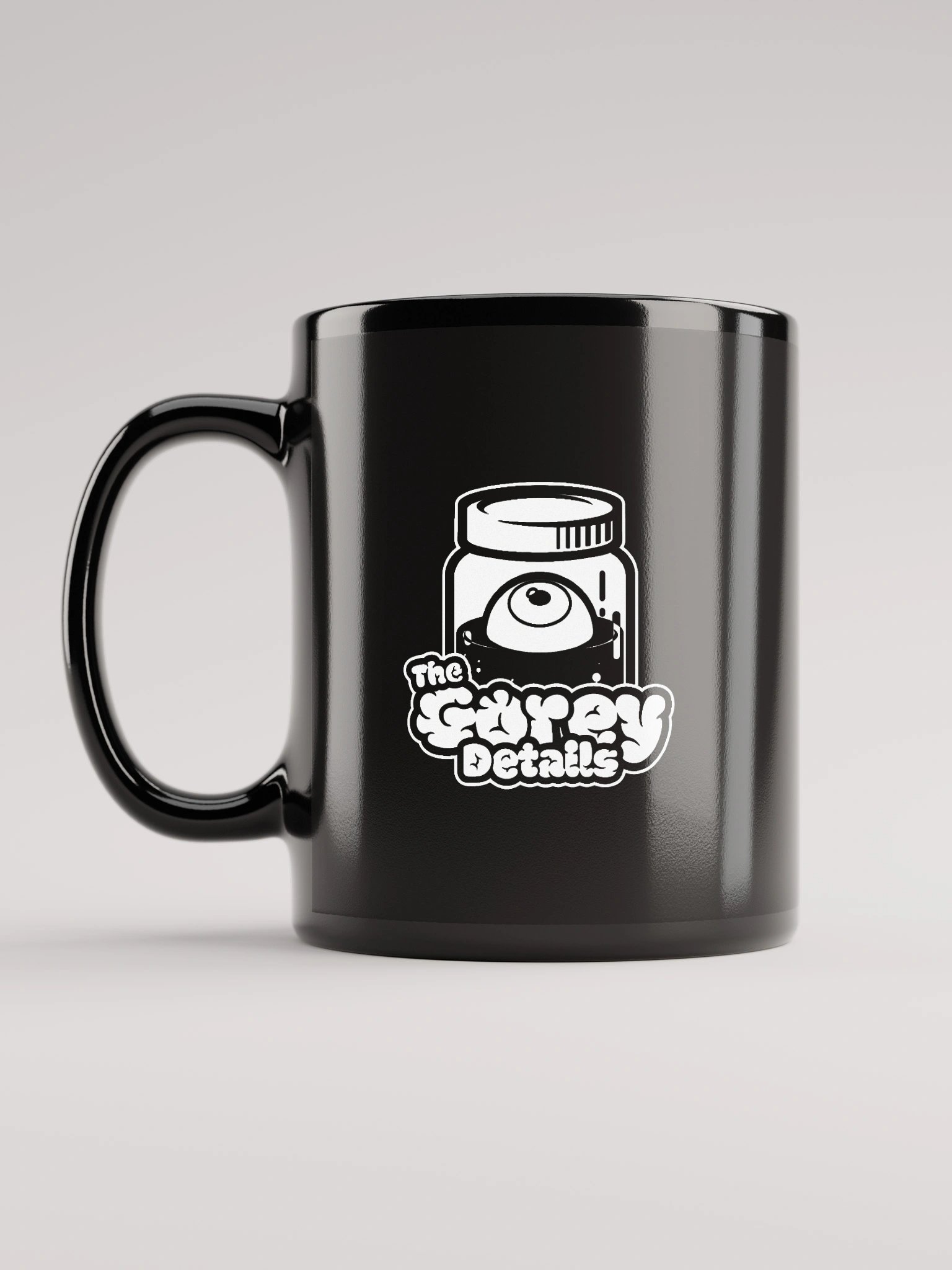 Full Logo White - Black Glossy Mug product image (2)