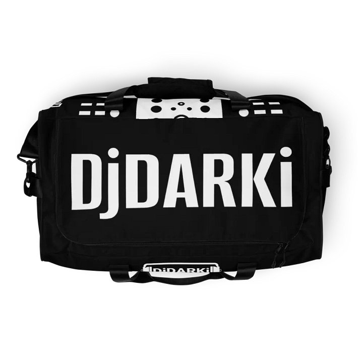 Djdarki Black All-Over Print Duffle Bag product image (2)