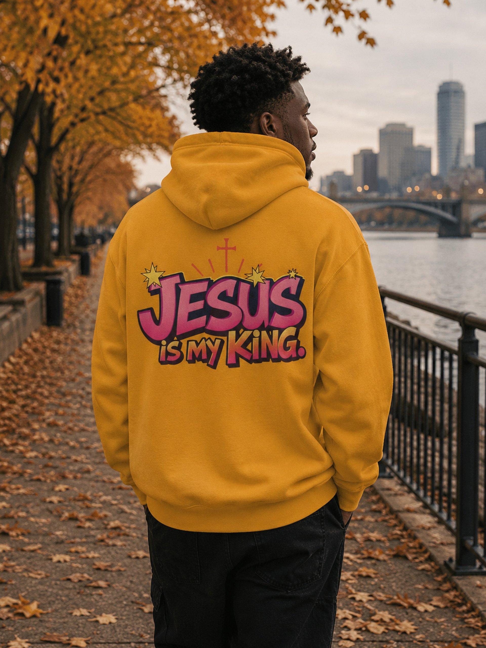 Jesus Is My King Premium Hoodie product image (3)