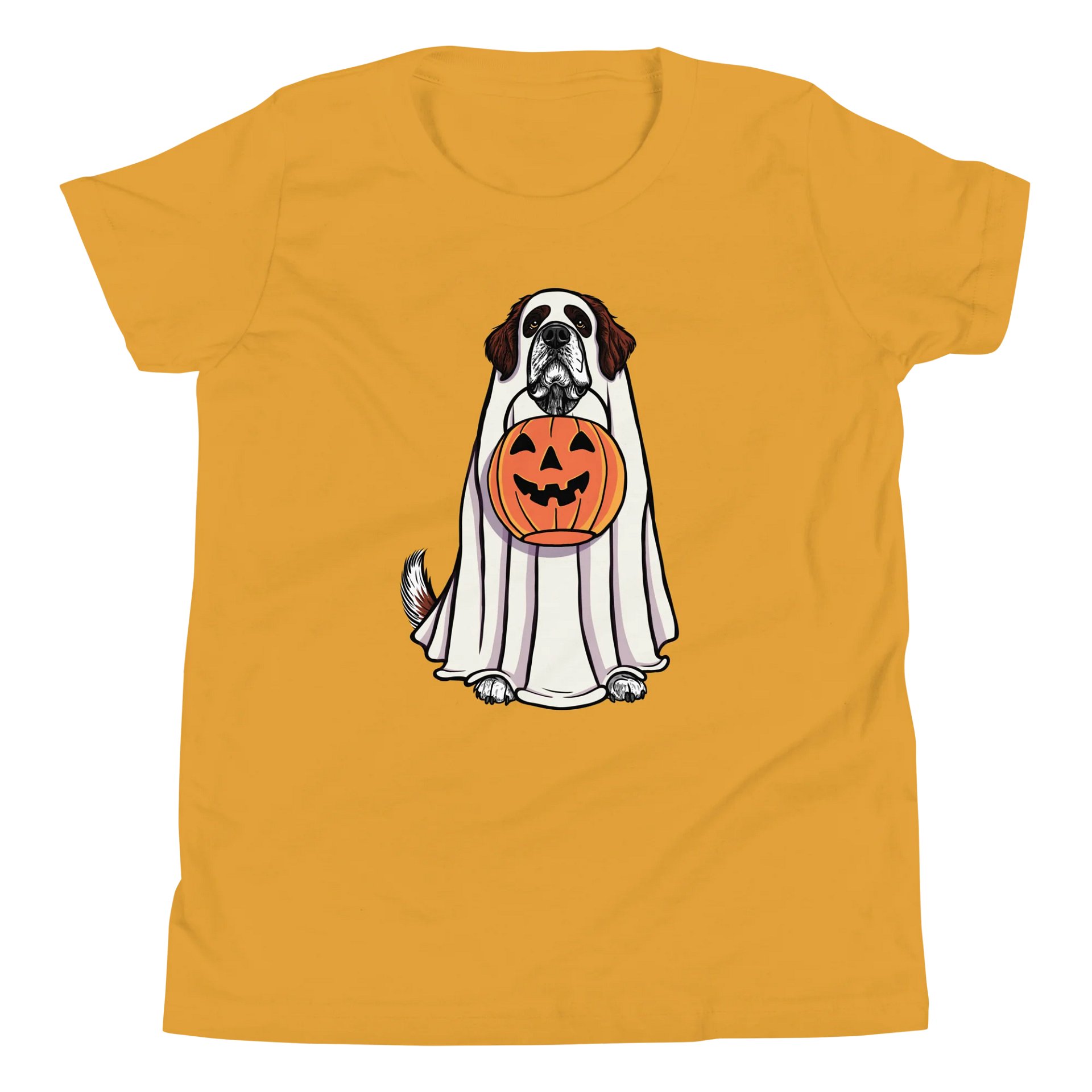 Halloween Saint Bernard(Mahogany) Youth T-Shirt product image (5)
