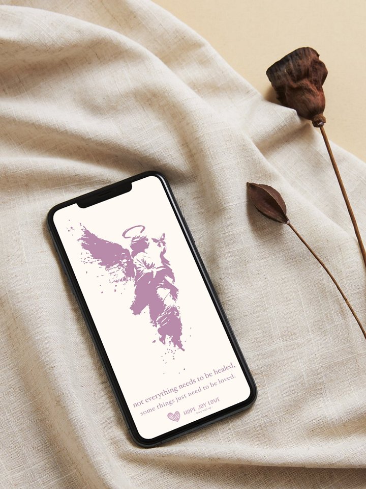 The Angel and the Butterfly Phone Wallpaper Bundle product image (1)