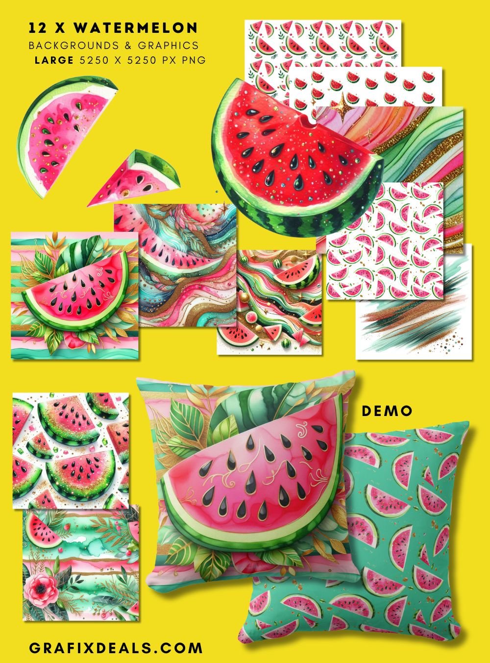 Zazzle Resources - Watermelon Graphics Commercial Use product image (1)