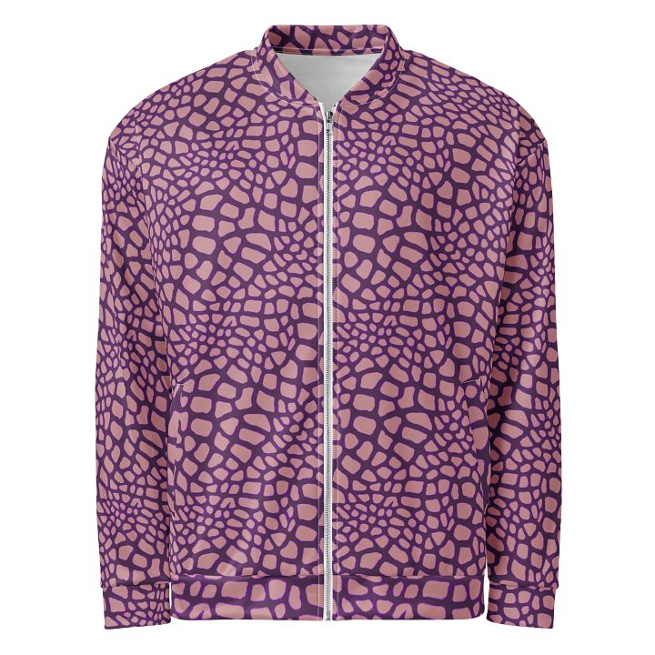 Yellow Pink Leaves Bomber Jacket product image (1)