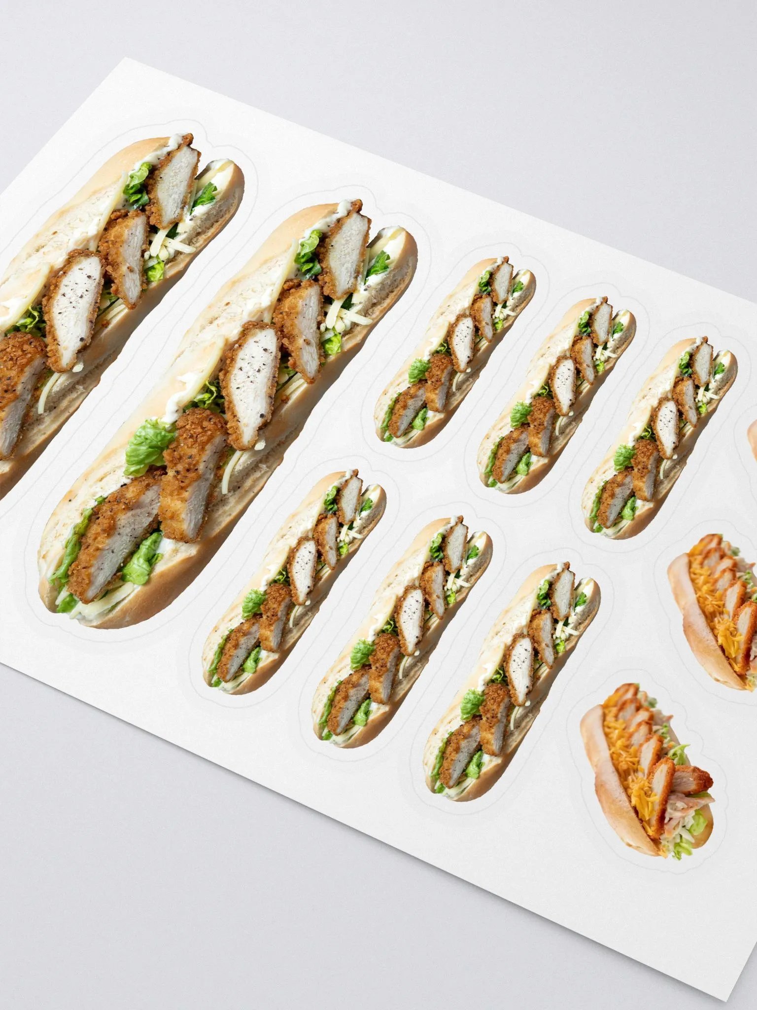 Chicken Fillet Roll Stickers product image (3)
