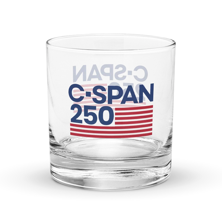 C-SPAN 250 Flag Rock Glass product image (1)