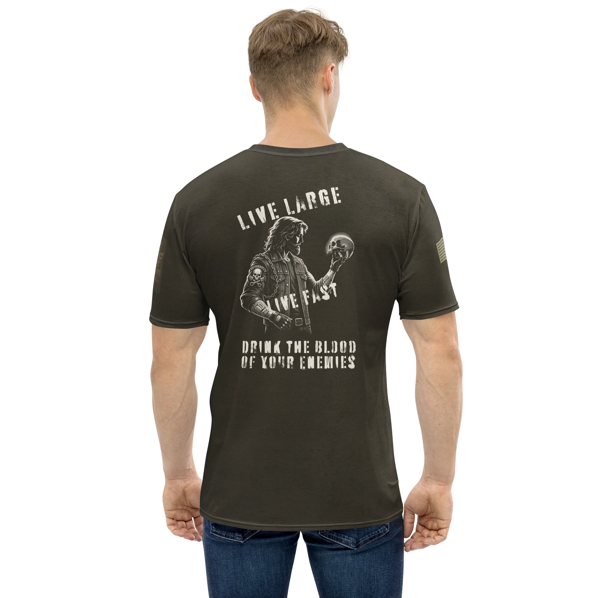 Live Large Live Fast MötoGraffitti Tee product image (1)