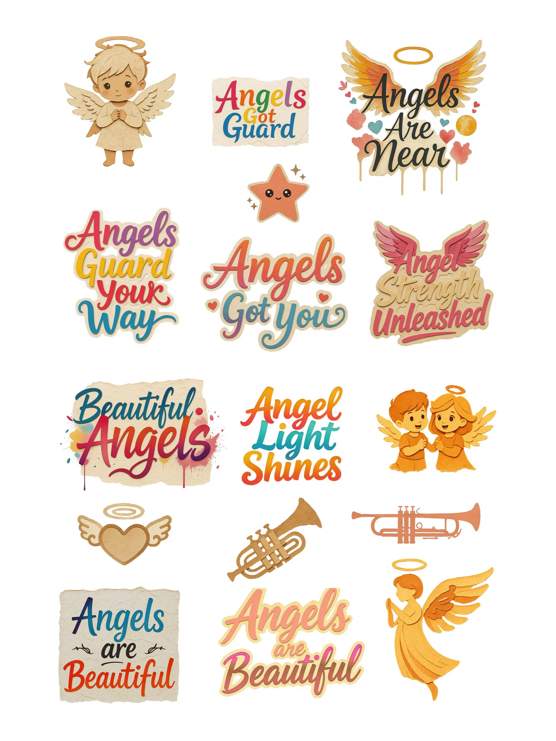 Christian Cutouts Vintage Angels product image (3)