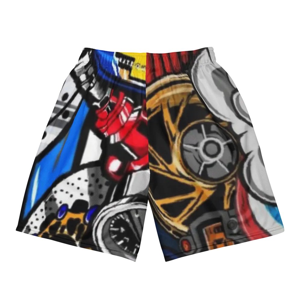 Rev Up Your Style with Car-Inspired Mesh Shorts product image (5)